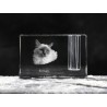 Birman, crystal pen holder with cat, souvenir, decoration, limited edition, Collection