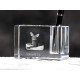 Oriental cat, crystal pen holder with cat, souvenir, decoration, limited edition, Collection