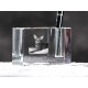 Oriental gatto, porta penna di cristallo con il gatto, souvenir, decorazione, in edizione limitata, ArtDog