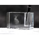 Sphynx, porta penna di cristallo con il gatto, souvenir, decorazione, in edizione limitata, ArtDog