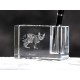 Bengal cat, crystal pen holder with cat, souvenir, decoration, limited edition, Collection