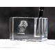 American Bobtail, crystal pen holder with cat, souvenir, decoration, limited edition, Collection