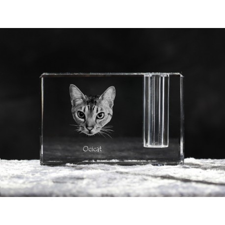 Ocicat, Stifthalter mit Katze, Souvenir, Dekoration, limitierte Auflage, ArtDog