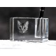 Ocicat, Titular de la pluma de cristal con el gato, recuerdo, decoración, edición limitada, ArtDog