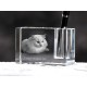 Angora turco, Titular de la pluma de cristal con el gato, recuerdo, decoración, edición limitada, ArtDog