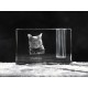 Chartreux, crystal pen holder with cat, souvenir, decoration, limited edition, Collection