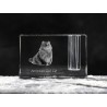 American Curl, crystal pen holder with cat, souvenir, decoration, limited edition, Collection