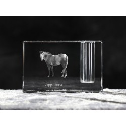 Appaloosa, porte-plume en cristal avec un cheval, souvenir, décoration, édition limitée, ArtDog