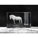 Fjord horse , crystal pen holder with horse, souvenir, decoration, limited edition, Collection