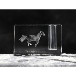 Pur Sang, porte-plume en cristal avec un cheval, souvenir, décoration, édition limitée, ArtDog
