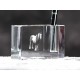 Titular de la pluma de cristal con el caballo, recuerdo, decoración, edición limitada, ArtDog