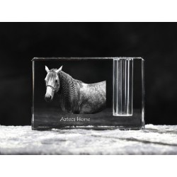 Azteca horse, crystal pen holder with horse, souvenir, decoration, limited edition, Collection