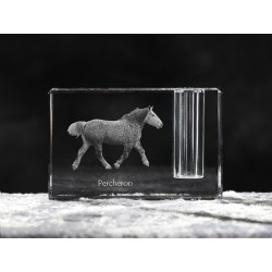 Percheron, crystal pen holder with horse, souvenir, decoration, limited edition, Collection
