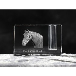 Danish Warmblood, crystal pen holder with horse, souvenir, decoration, limited edition, Collection