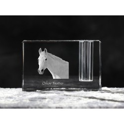 Orlov Trotter, crystal pen holder with horse, souvenir, decoration, limited edition, Collection